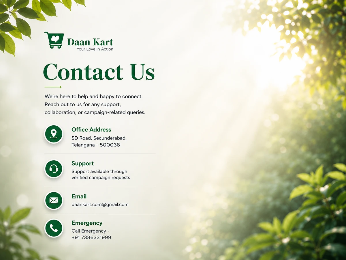 Contact Daankart in Secunderabad by email or phone