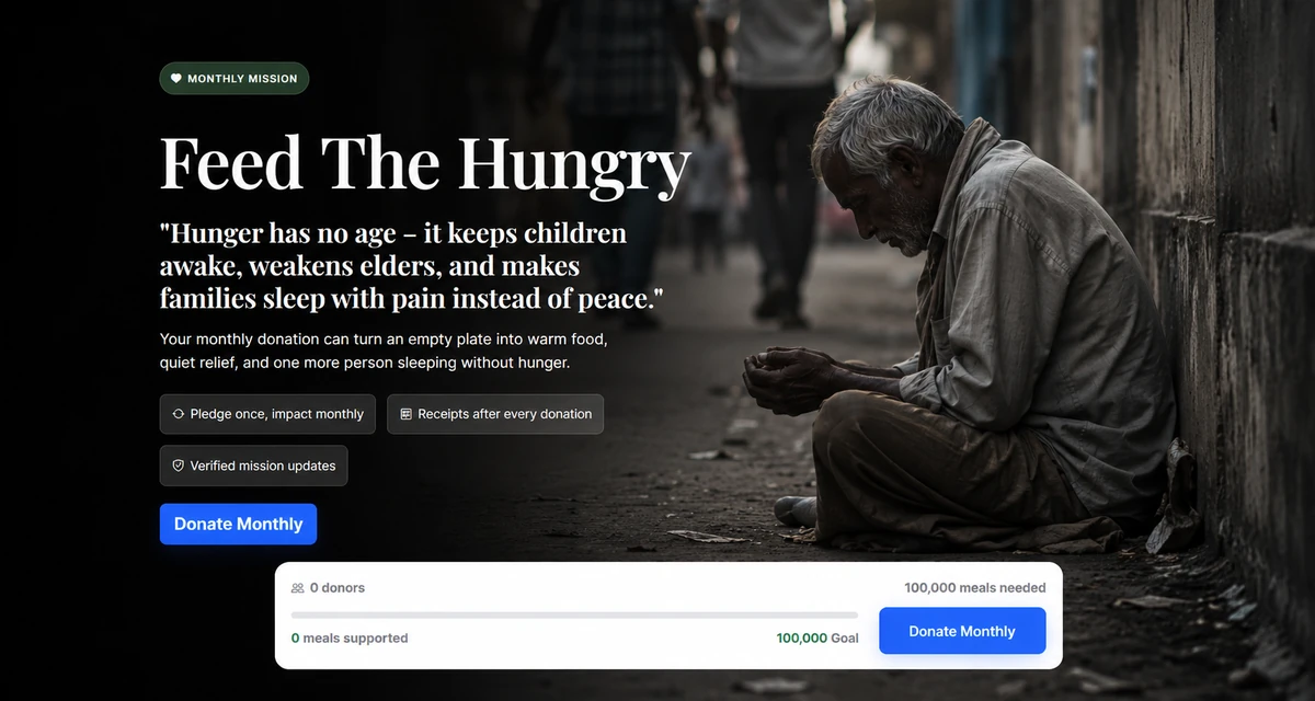 Feed The Hungry monthly mission